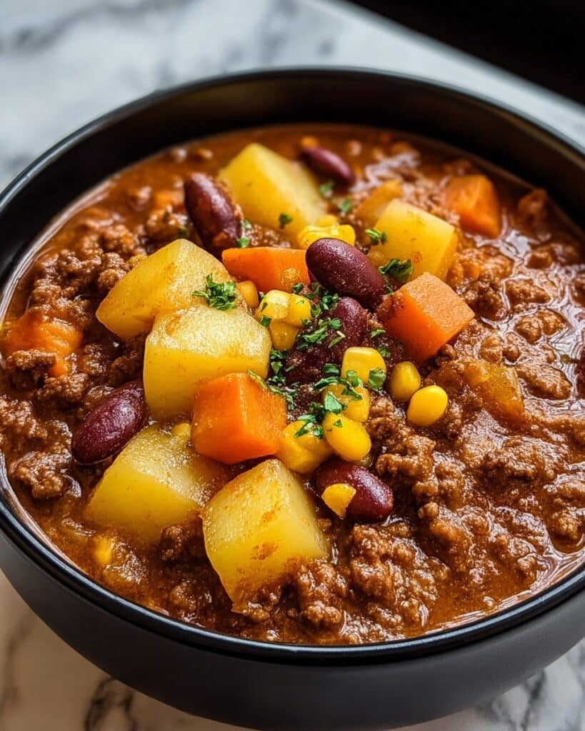 Easy Slow Cooker Cowboy Casserole Recipe