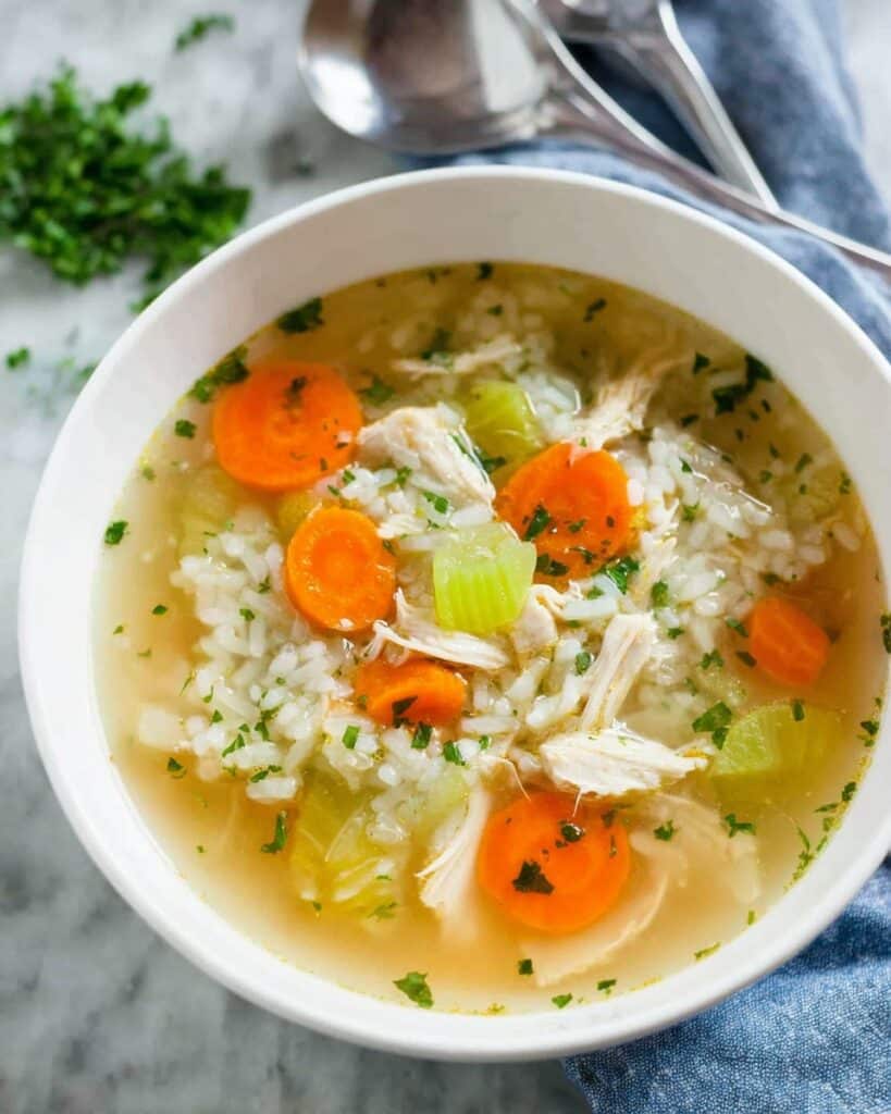 Slow Cooker Chicken and Rice Soup Recipe