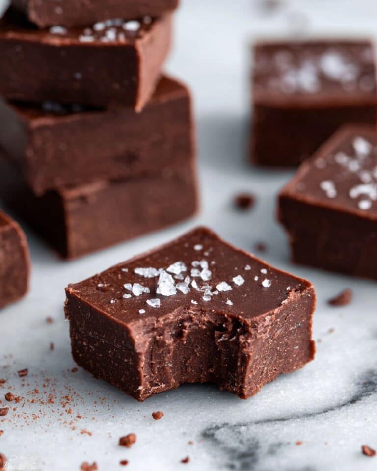 Salted Chocolate Tahini Fudge Recipe