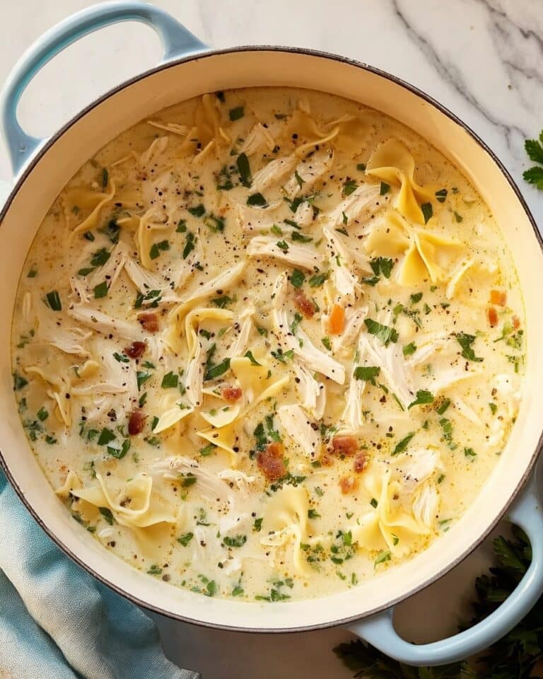 White Chicken Lasagna Soup Recipe