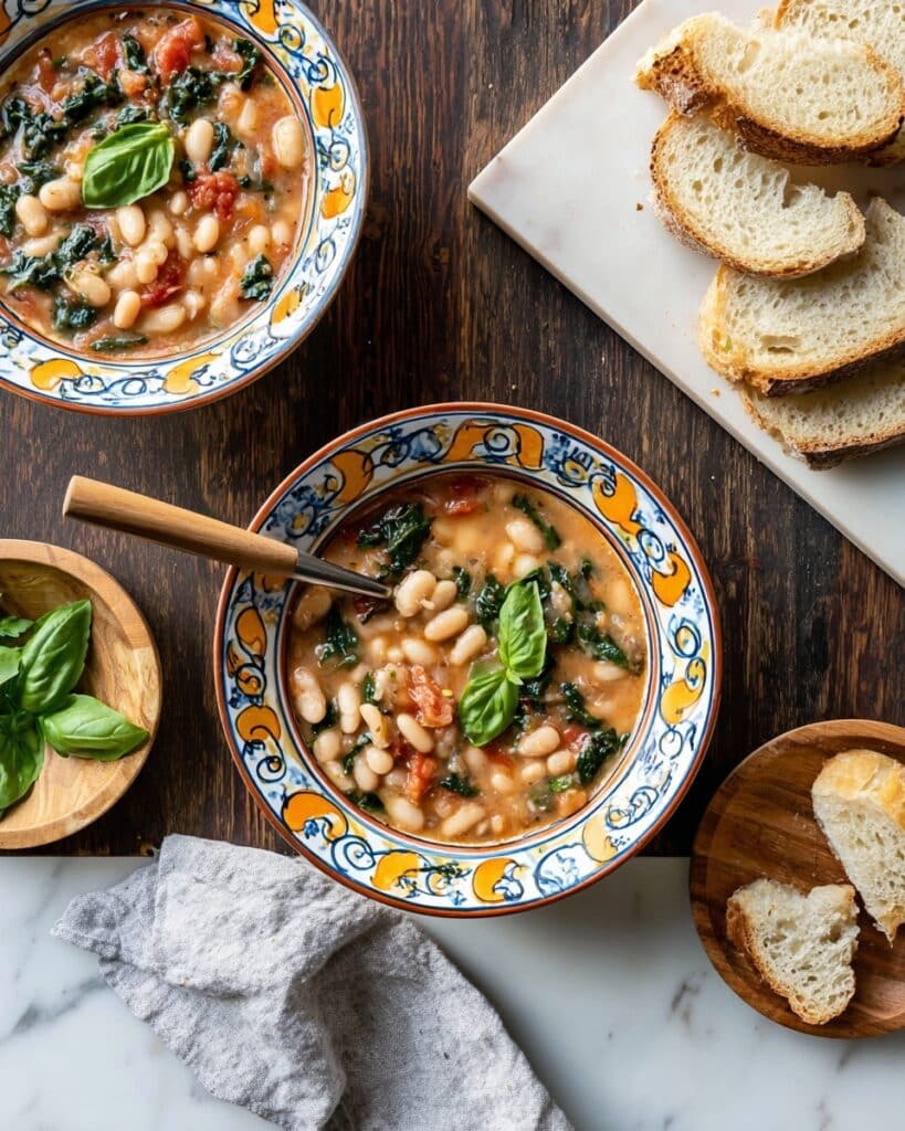 Slow Cooker Tuscan Bean Soup Recipe