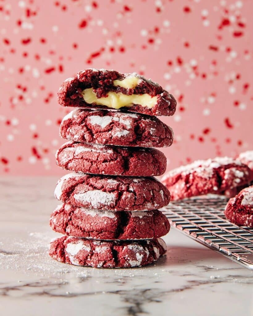 Cream Cheese-Stuffed Red Velvet Cookies Recipe