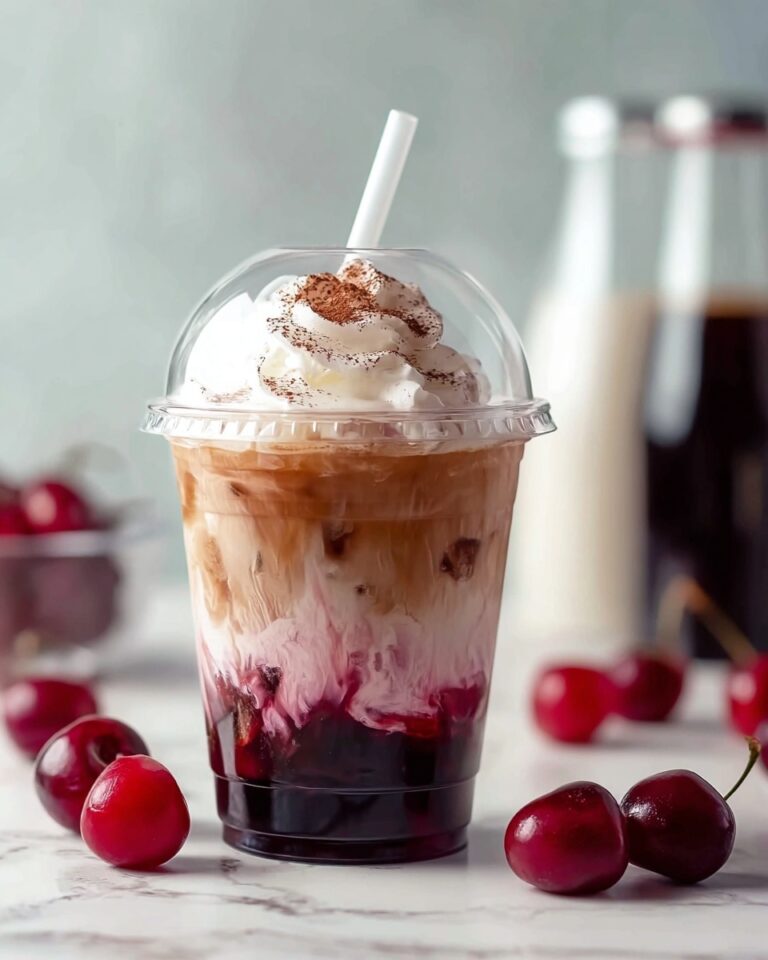 Cherry Vanilla Iced Latte Recipe