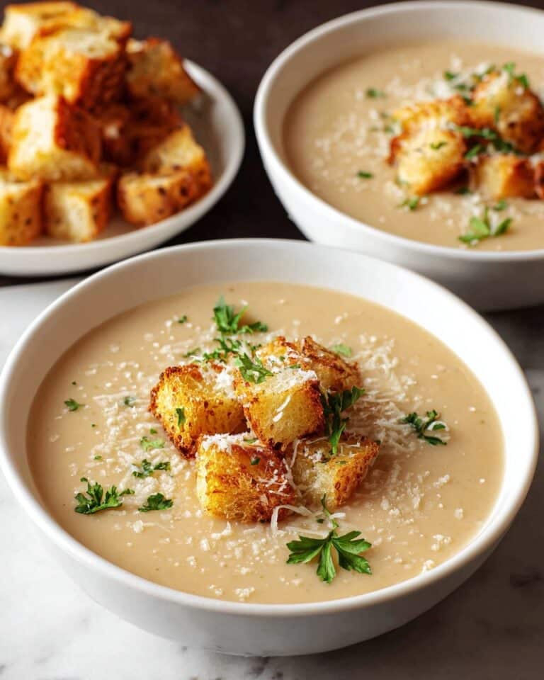 Garlic Bread Soup Recipe