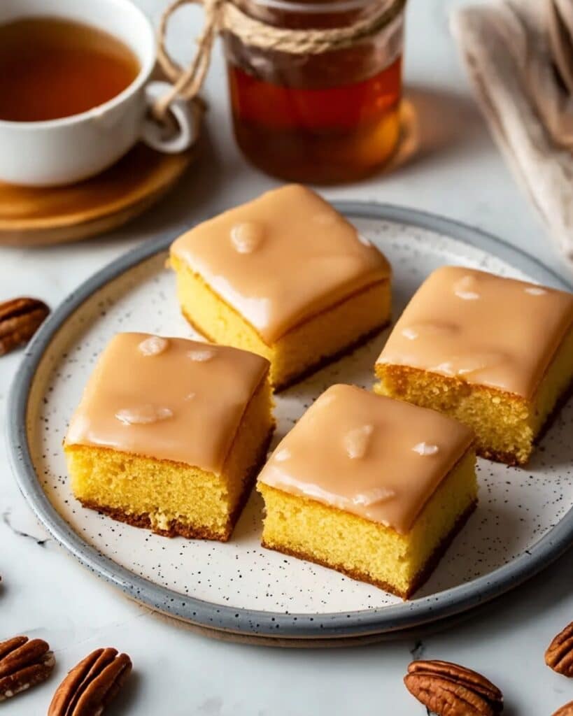 Soft Baked Maple Donut Bars Recipe