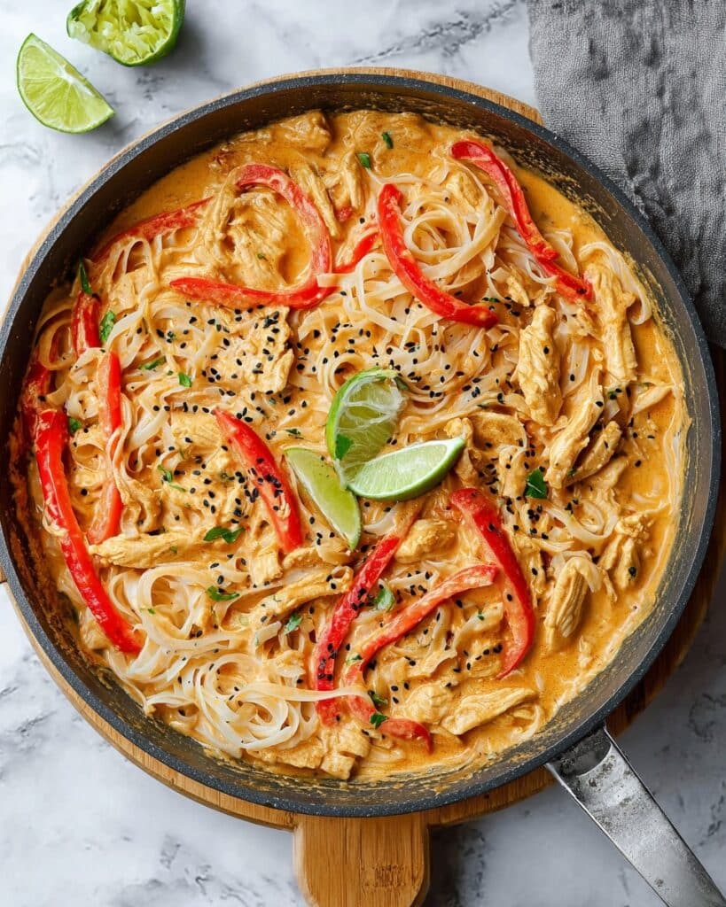 Thai Curry Noodles With Chicken Recipe