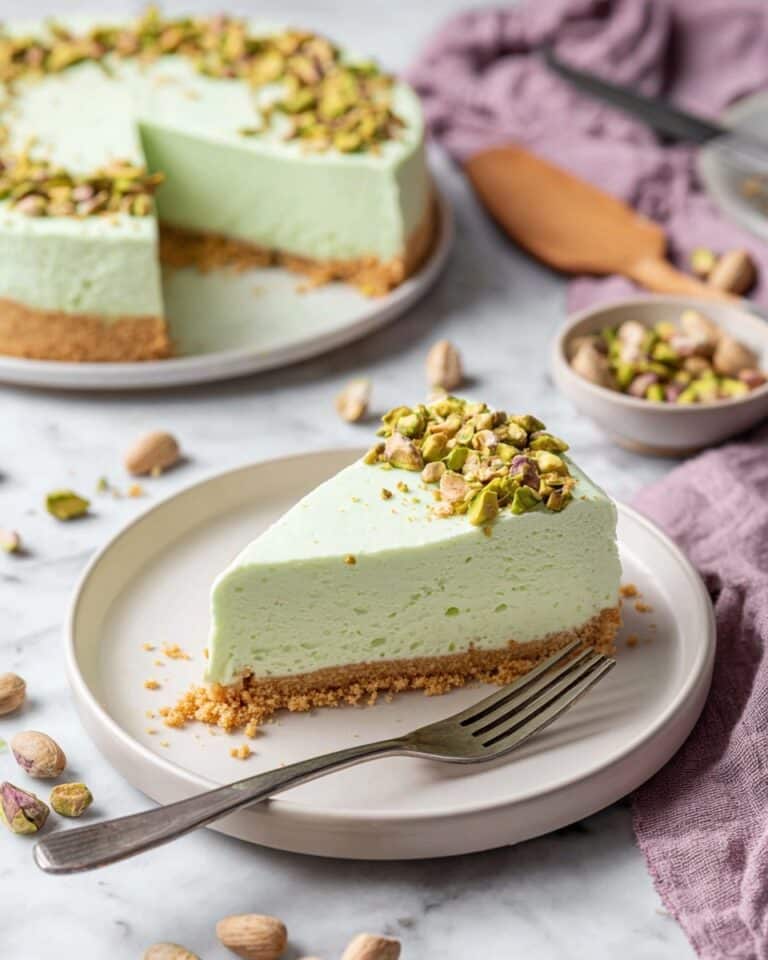 No Bake Pistachio Cheesecake Recipe