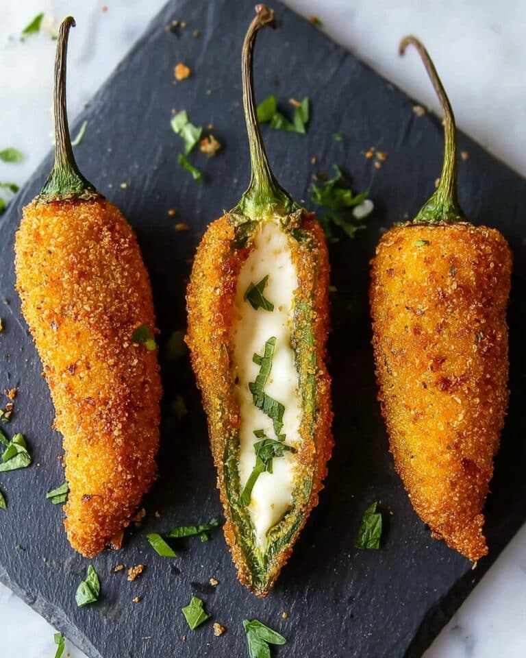 Crispy Coated Stuffed Banana Peppers Recipe