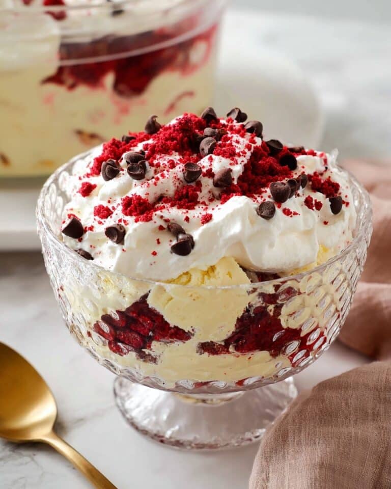 Red Velvet Trifle with Cream Cheese and White Chocolate Pudding Recipe