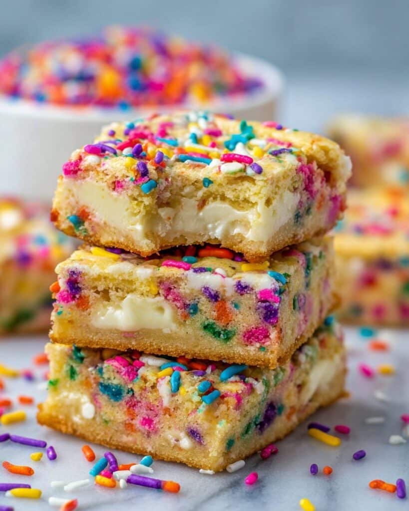 Cake Batter Gooey Bars Recipe