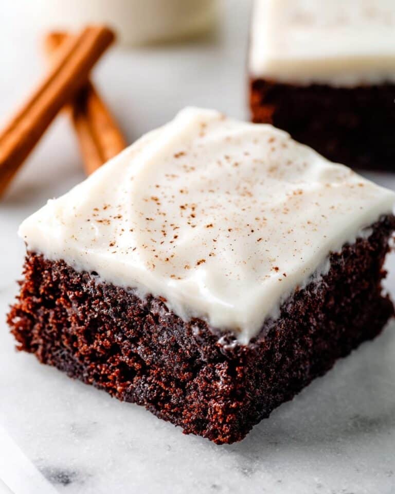 Gingerbread Brownies with Eggnog Cream Cheese Frosting Recipe