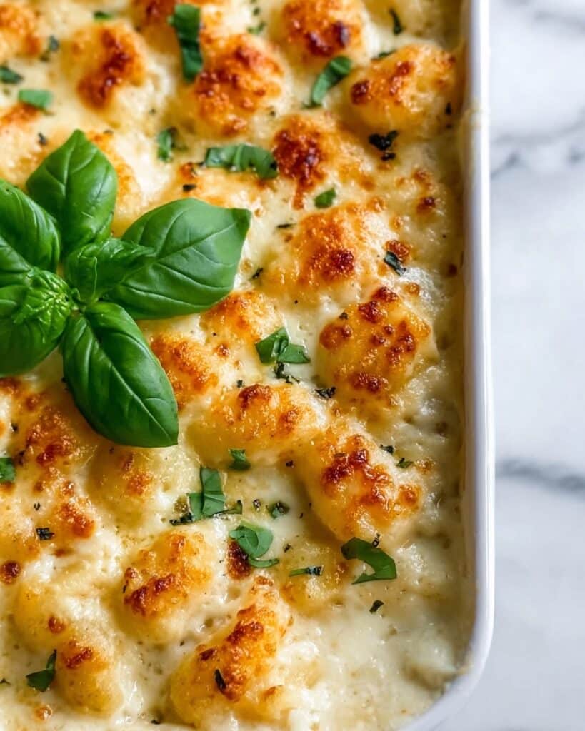 Tasty Baked Gnocchi Mac and Cheese Recipe