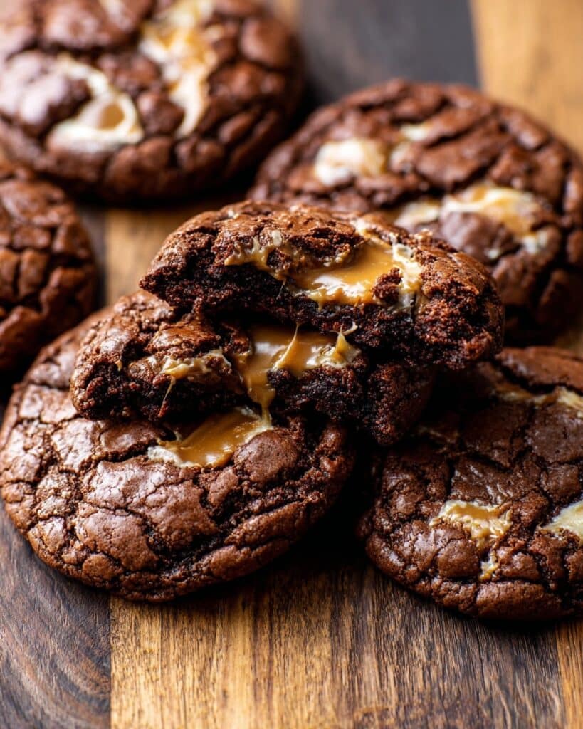 Peanut Butter Filled Brownie Cookies Recipe
