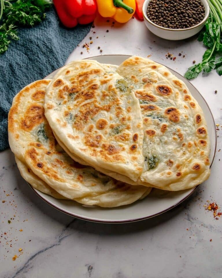 Turkish Spinach and Cheese Gözleme Recipe