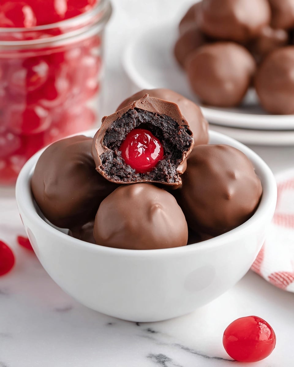 Chocolate Covered Cherry Brownie Bombs Recipe