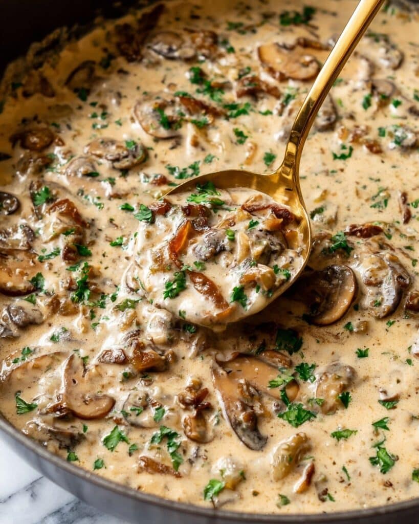 Creamy Mushroom Sauce Recipe