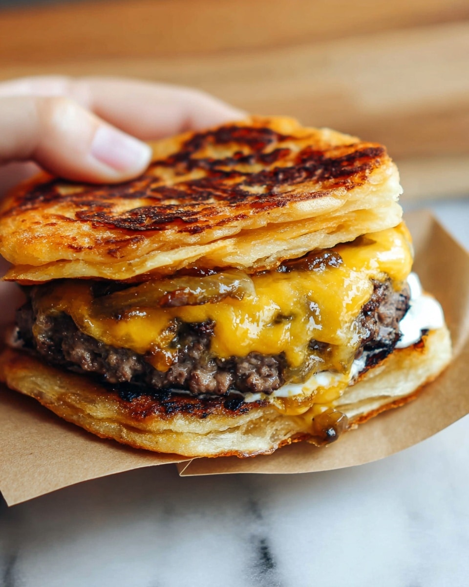 Dubai Paratha Smash Burger Recipe