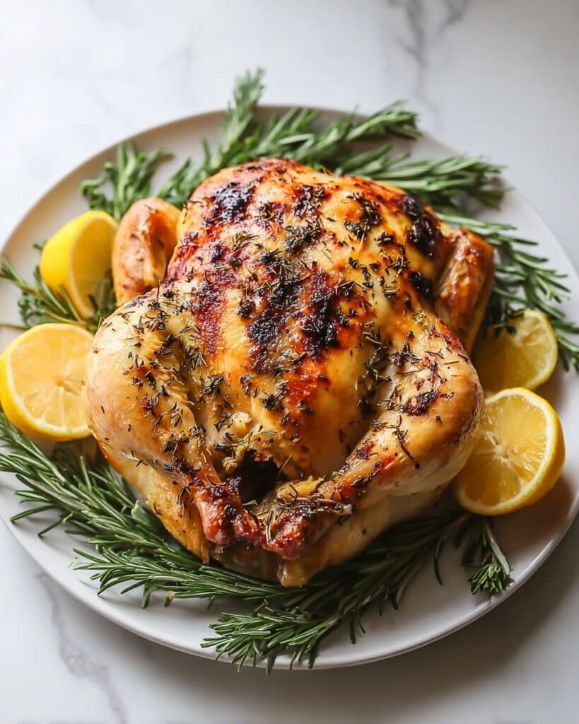 Gordon Ramsay Roast Chicken with Lemon and Herbs Recipe
