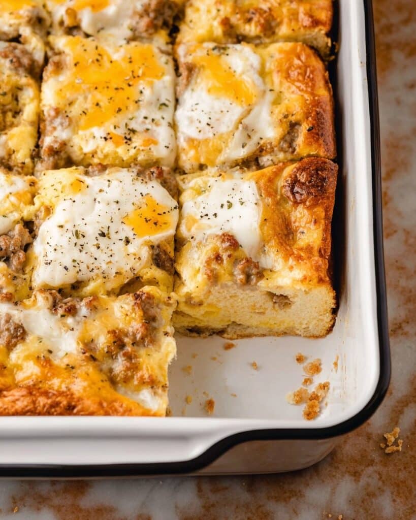 Biscuits and Gravy Breakfast Casserole Recipe