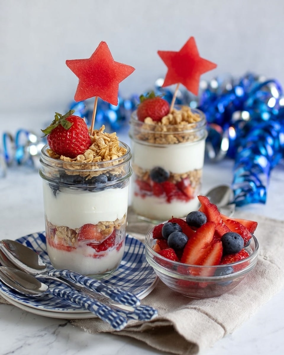 4th of July Berry Cheesecake Trifle Recipe